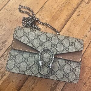 Gucci Beige and Brown Crossbody Bag